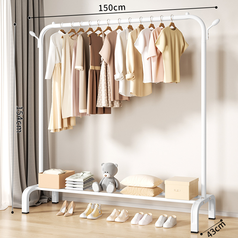 percha de ropa simple piso plegable balcón secado estante de ropa doméstico dormitorio doméstico varilla de secado plegable percha de ropa