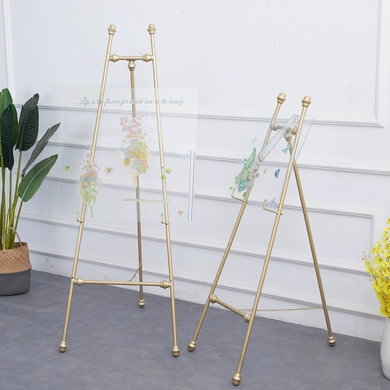 Trendy Luxury Wedding Photo Display Stand Nordic Style Sales Office Advertising Iron Picture Frame Metal Photo Frame Floor-Standing Trendy Luxury Wedding Photo Display Stand Nordic Style Sales Office Advertising Iron Picture Frame Metal Photo Frame Floor-Standing