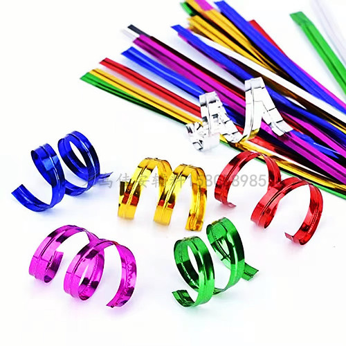 Supply of 6cm baking packaging sealing gold tie, Christmas supplies crafts gift bundling tie