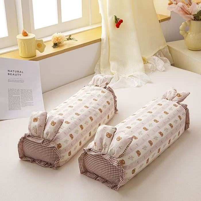 면 토끼 베개--리틀 베어 핑크