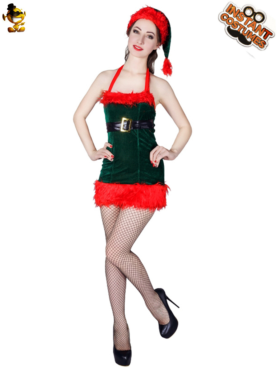Navidad sexy vestido de Navidad princesa vestido de fiesta cos etapa rendimiento ropa distribución al por mayor