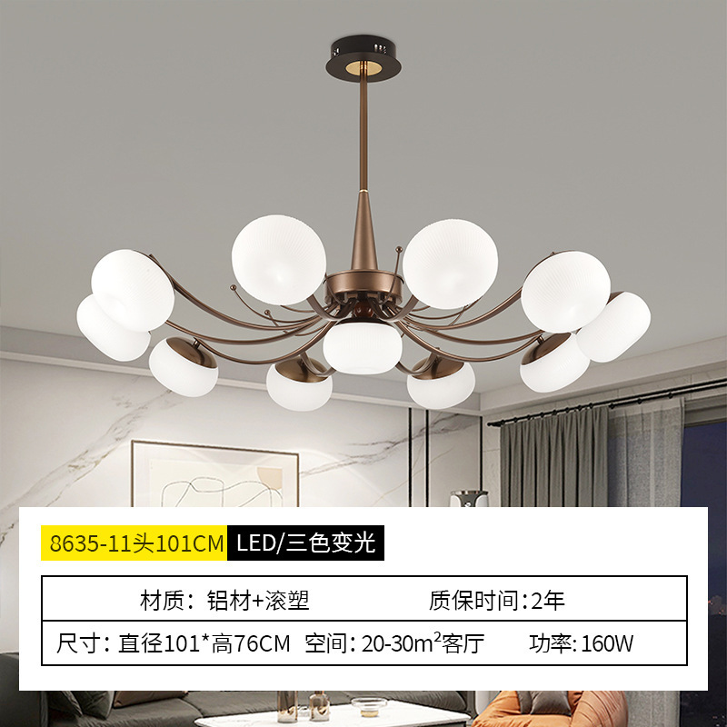客厅吊灯2025年新款现代轻奢大厅灯卧室创意设计师高档奢华餐厅灯|undefined