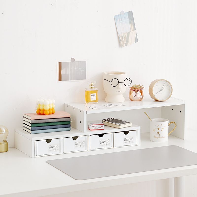 Desktop Monitor Storage Table, Ins-Style Computer Elevated Stand, Office Desk Organizer, Storage Rack for Home Use Desktop Monitor Storage Table, Ins-Style Computer Elevated Stand, Office Desk Organizer, Storage Rack for Home Use