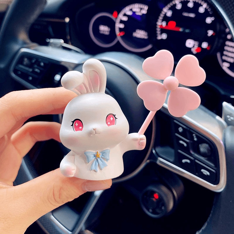 Aire acondicionado del automóvil salidas de aire decoraciones aromáticas dibujos animados lindo cerdo coche eléctrico consola adornos de perfume montados en el automóvil