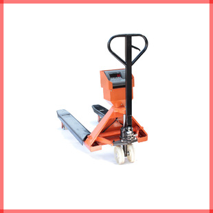 Can be said to be heavy-duty hydraulic handling forklift electronic scale 2T carbon steel cattle pallet forklift electronic scale