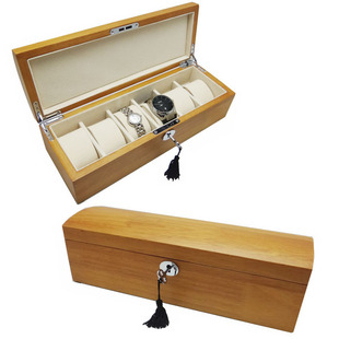 Factory direct solid wood high-grade watch box 6 watch storage display box