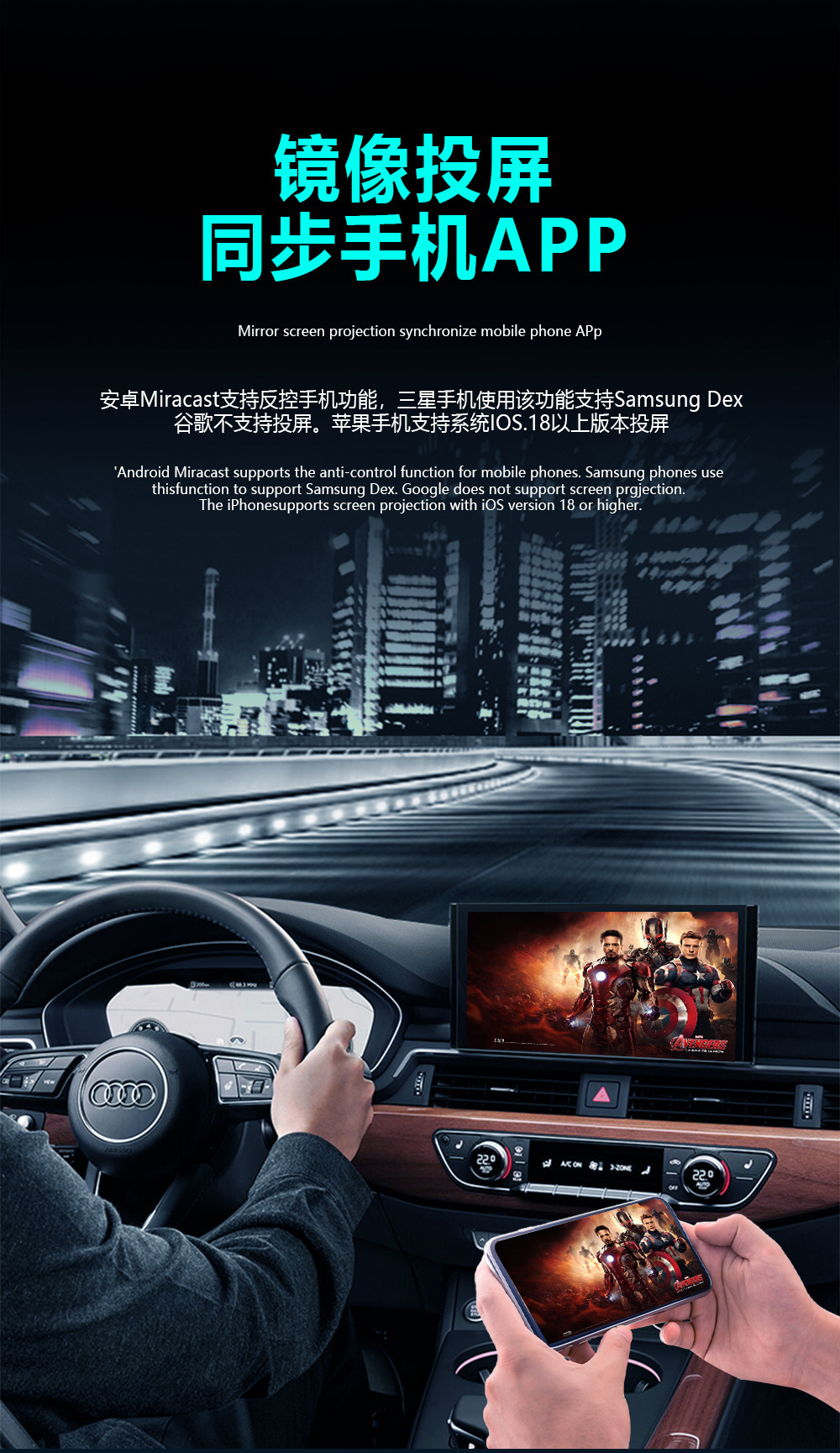 Cross-Border Four-In-One Interconnection Box Apple Mirror Screen Projection Car-Machine Interconnection Module Smart Carplay Box