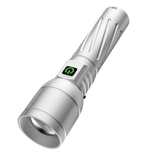 Ruihao White Laser Super Bright Flashlight Long Range Ultra High Lumen High Power Charging USB Input and Output