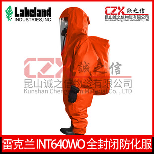 Lakeland Int640Wo Fully Enclosed Airtight Chemical Protective Clothing Class a Heavy Duty Chemical Protective Clothing Wide Visor