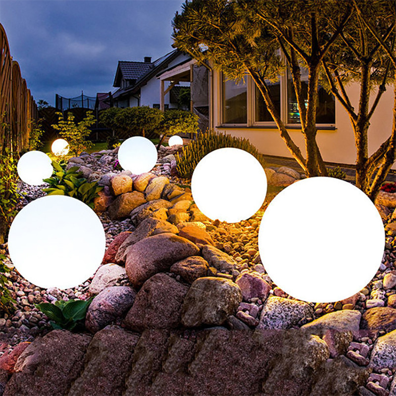 Led Outdoor Luminous Ball Atmosphere Light 16-Color Planet Light Waterproof Solar Courtyard Moon Lawn Light