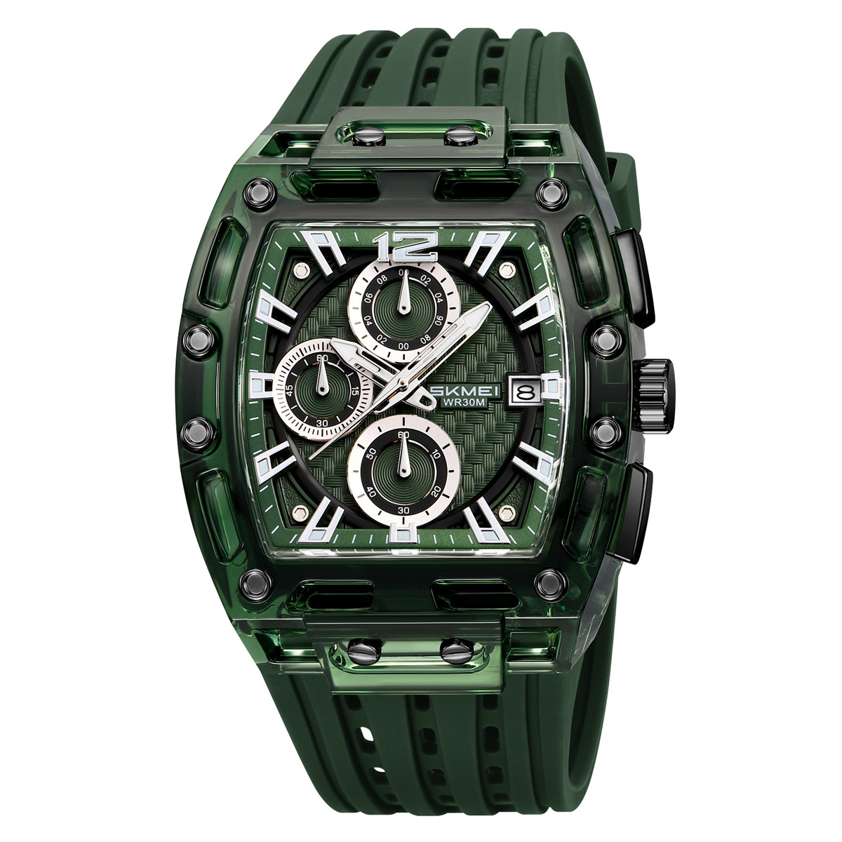 Momento de comercio exterior transfronterizo tres ojos seis agujas reloj multifuncional deportivo ocio reloj de cuarzo impermeable relojes de hombre al por mayor