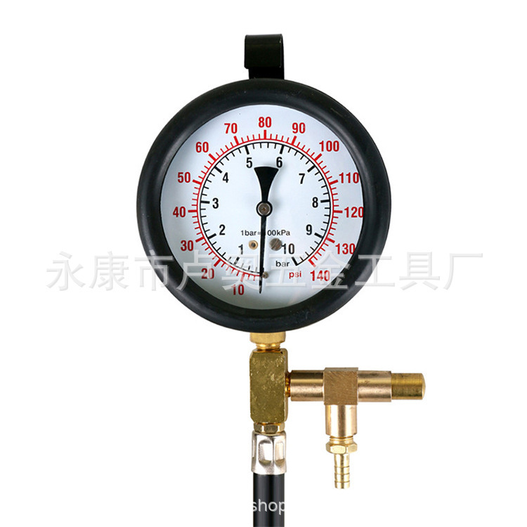 TU-443 coche vehículo completo herramienta de detección de manómetro de combustible medidor de presión de gasolina detector de medidor de presión de aceite de inyección