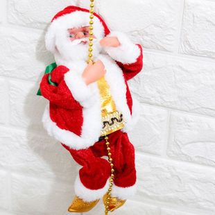 6BVQ Santa Claus Music Ornaments Swing Electric Toy Playing Piano Saxophone Claus Children Christmas Gift Pack