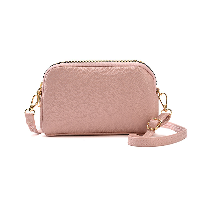 2024 nueva bolsa de mensajero de hombro de las mujeres bolsa de cáscara multifuncional de gran capacidad bolsa de teléfono móvil de las niñas billetera con cremallera