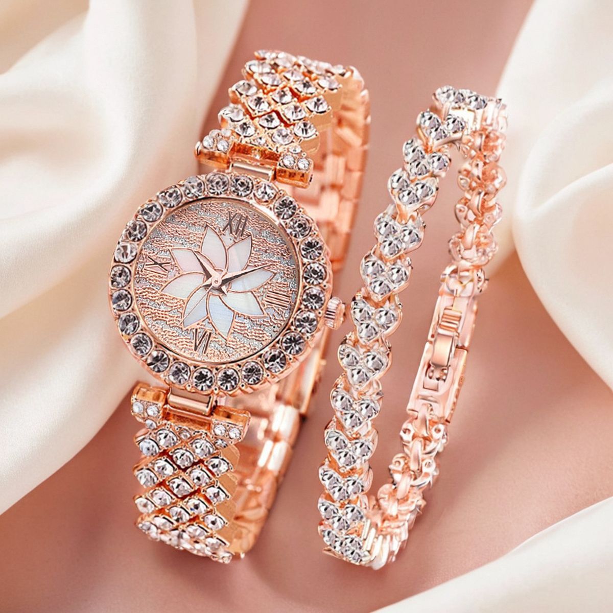 Wrist Watch Women's Women's Diamond Small Dial Bracelet Women's Quartz Watch Fashion Women's Watch