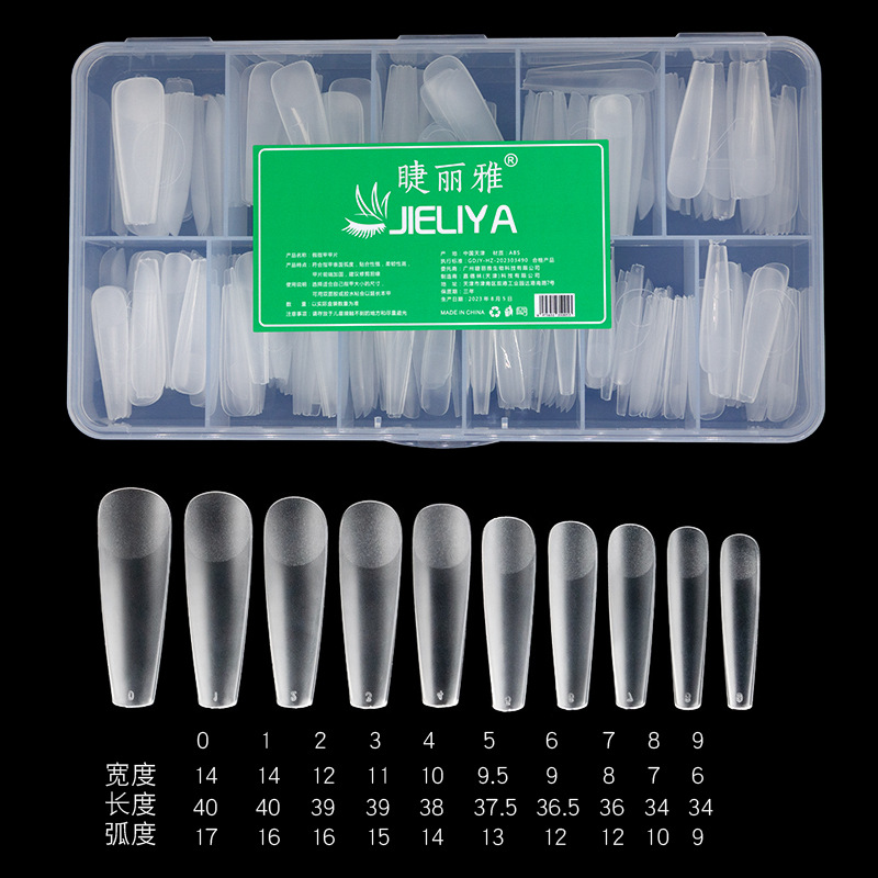 Manicure Dog T delgada cintura de uñas alargada aguda ligera sin pliegues parche de uñas 360 uñas