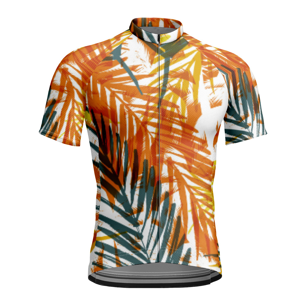 2024 Cross-borDer European anD American New PaTTern PlanT Cycling CloThing SporTs Tops ShorT-sleeveD T-shirT 3D PrinTeD Men's Summer