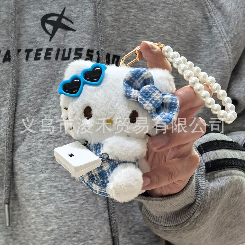 北海道小樽赤チェック柄スカートハローktバッグペンダントぬいぐるみkt猫キーホルダーバッグペンダント|undefined