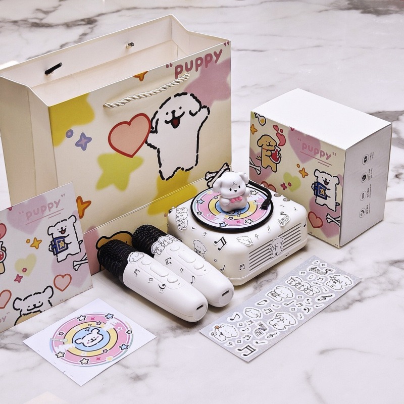 Line Puppy 誕生日プレゼント Bluetooth 小型オーディオスピーカー 男の子が女の子の親友に贈る実用的な高級卒業式|undefined
