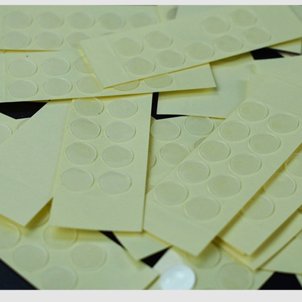 工厂点胶无痕纳米双面胶透明高粘度对联点胶贴车载摆件强力不留痕