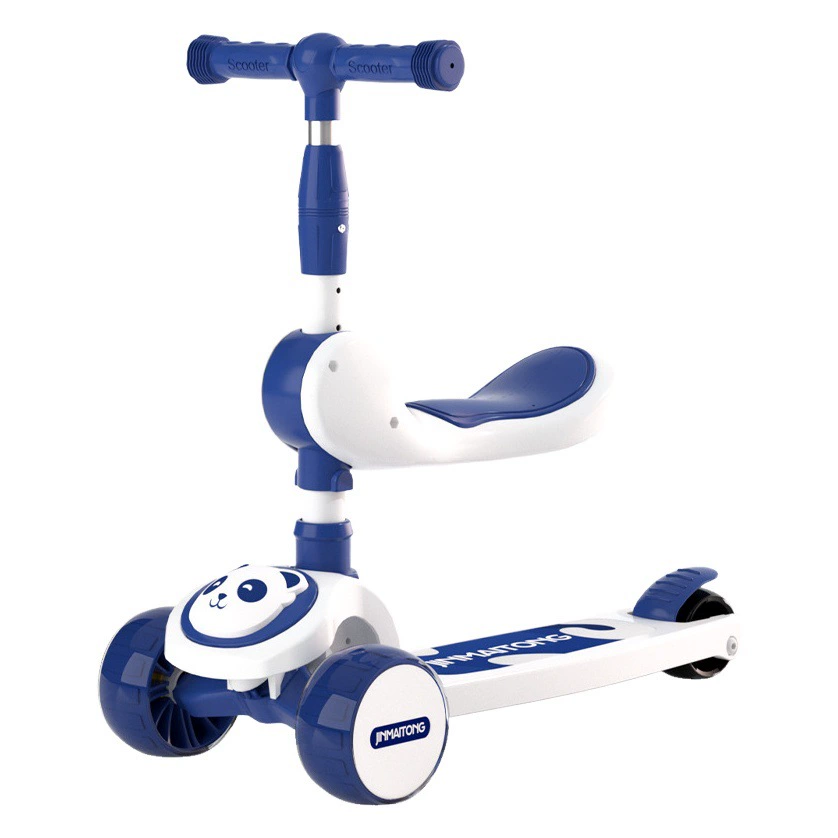 Детский самокат оптом От 1 до 12 лет девочка принцесса три-в-одном мальчик может сидеть и кататься на скользком детском самокате