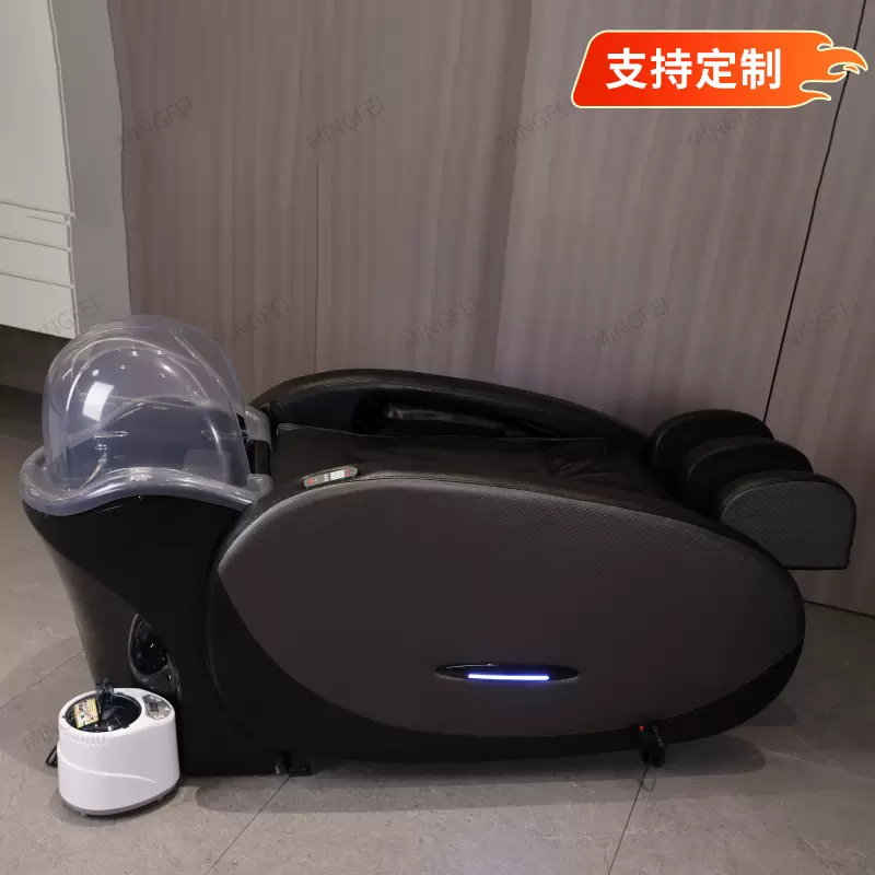 全自动电动智能按摩洗头床理发店专用头疗熏蒸水循环美发店洗头床