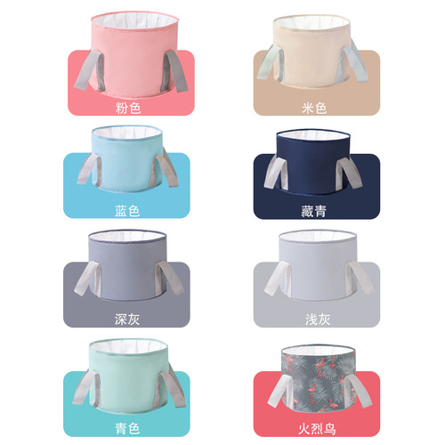 Travel portable foot bag, foldable foot bath bucket, knee-deep bucket, home foot bath insulation foot bath basin foot bath bucket