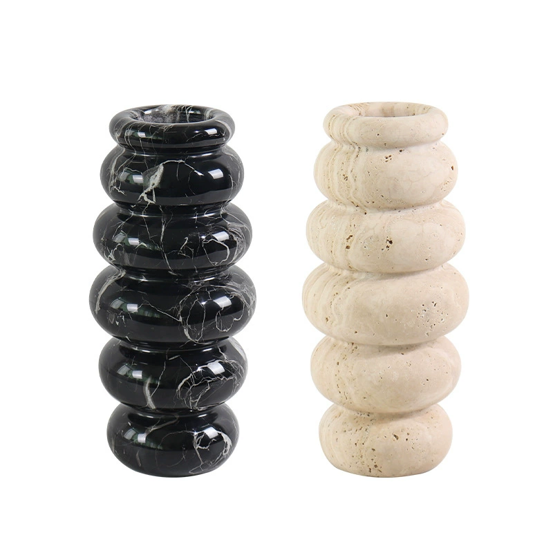 Modern organic marble decorations, light luxury style