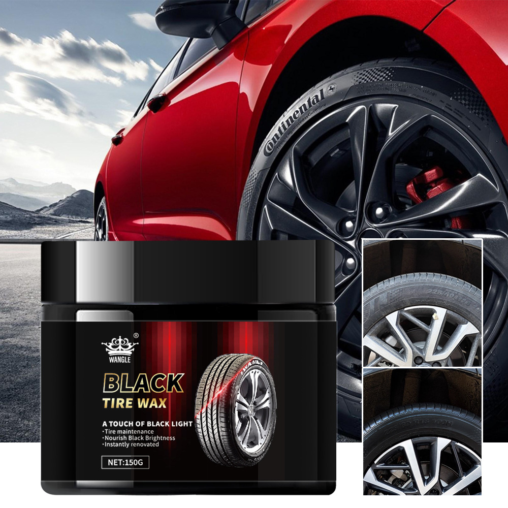 跨境轮胎翻新蜡上光增黑保养耐久滋养膏持久型防水长效黑亮保护剂