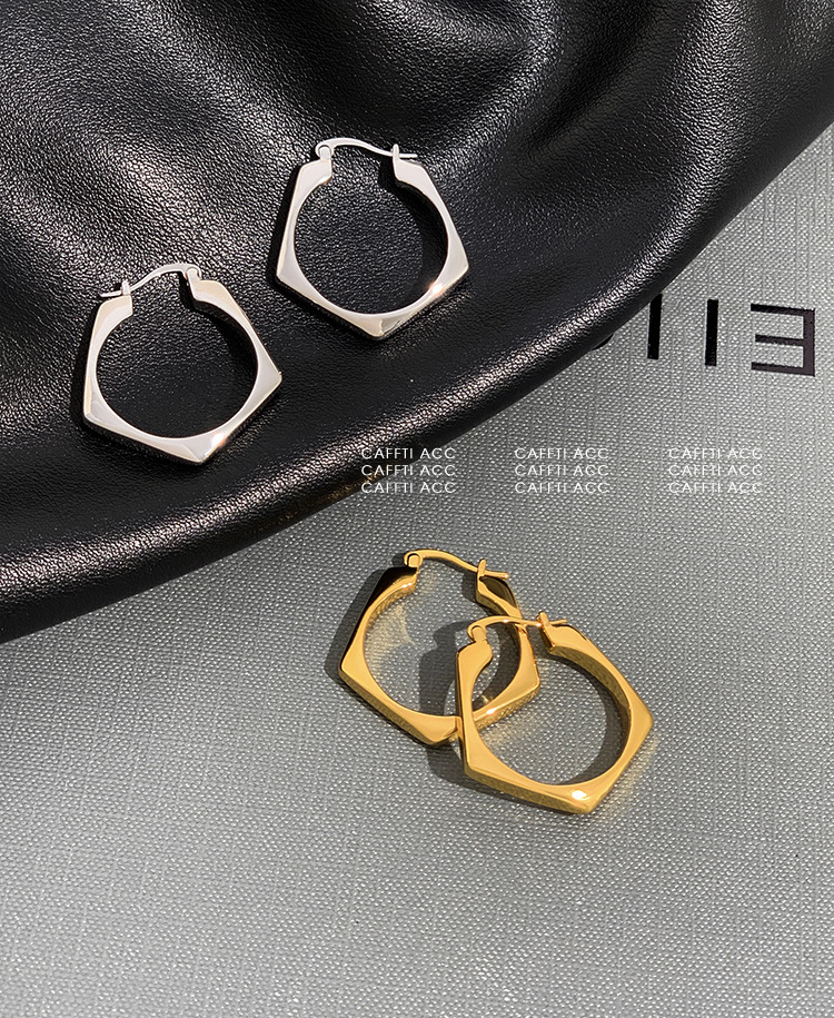 1 Pair Fashion Rhombus Metal Plating Women's Earrings display picture 12