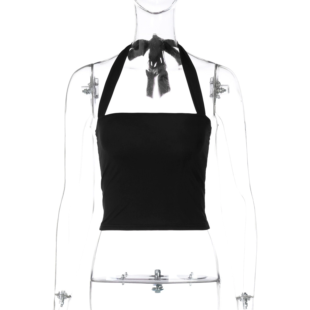 Платье-одежда с halter wrap однотонное для женщин, 86% нейлон 14% спандекс, облегающий силуэт лето 2026