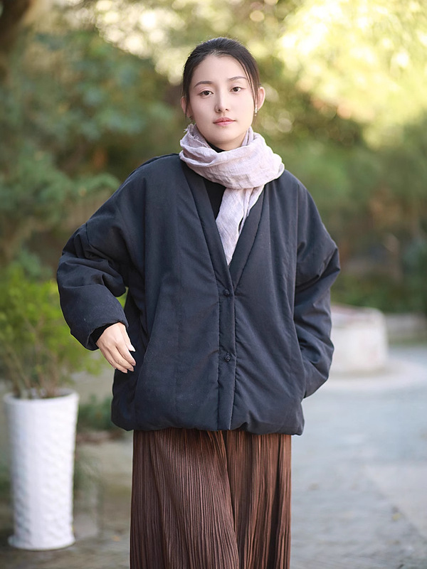 Cupro Velvet Cotton and Linen Retro Jacket Winter Quilted Cotton Coat Chinese Style Cotton Coat Special Price Clearance Cupro Velvet Cotton and Linen Retro Jacket Winter Quilted Cotton Coat Chinese Style Cotton Coat Special Price Clearance