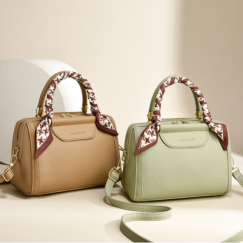 Boston Large Capacity Pu Leather Shoulder Crossbody Bag Women_voghion.com