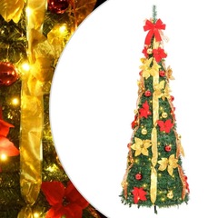 クリスマスツリー 折りたたみ式クリスマスツリー オーナメント付き ツリーシーンアレンジメント 装飾 フロアシーンアレンジメント クリスマスツリー
