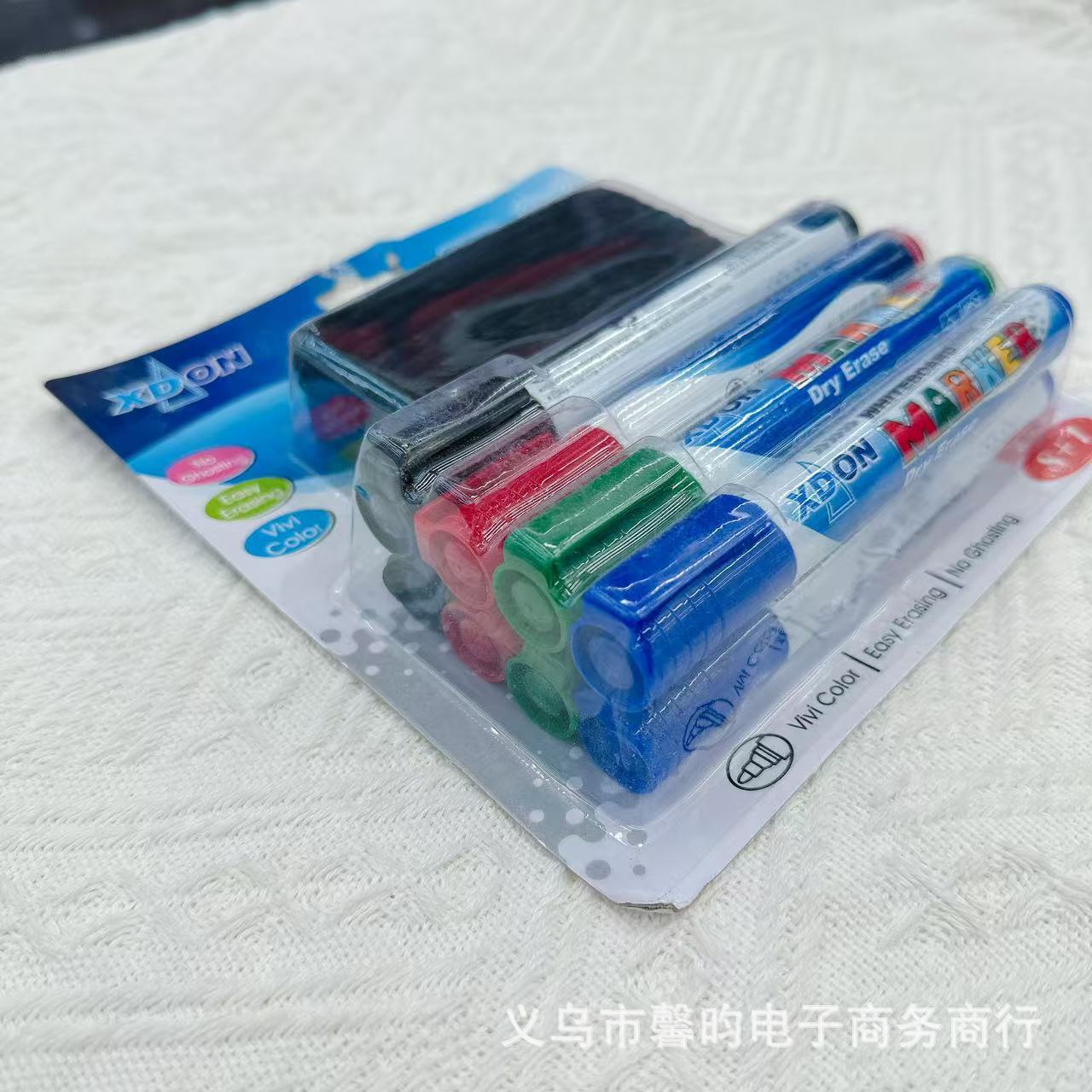 Bolígrafo borrable de pizarra con conjunto de bolígrafo flotante de pizarra borrable de escritorio 3 + 1 comercio exterior mejores ventas