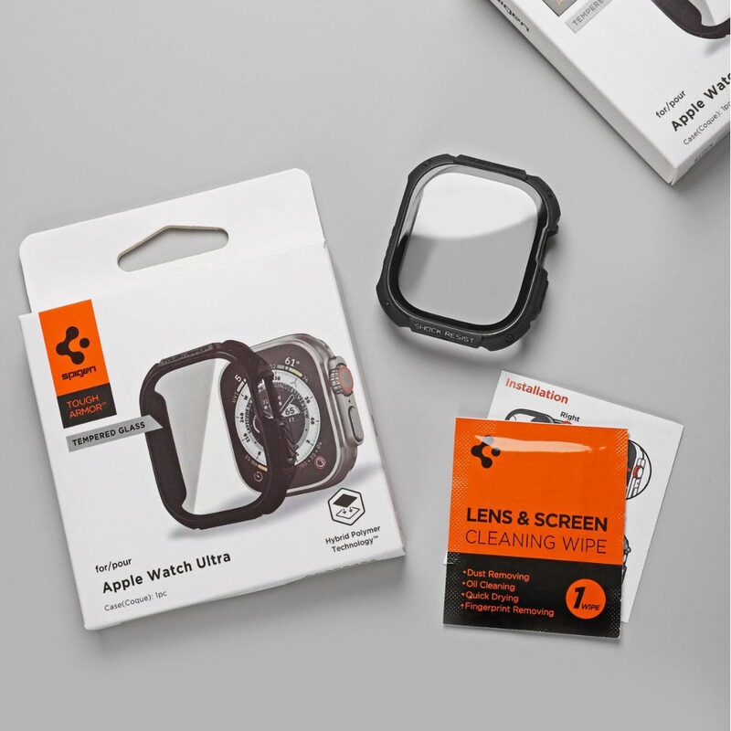 Suitable for Apple WatchS9 Protective Case Tempered Film All-in-One iWatch6/7/8 Generation All-inclusive Watch Case spigen