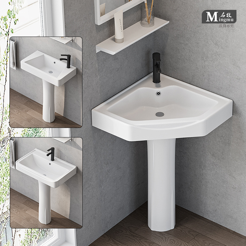 Раковина-пьедестал Ingmu 43x36 однотемпературная