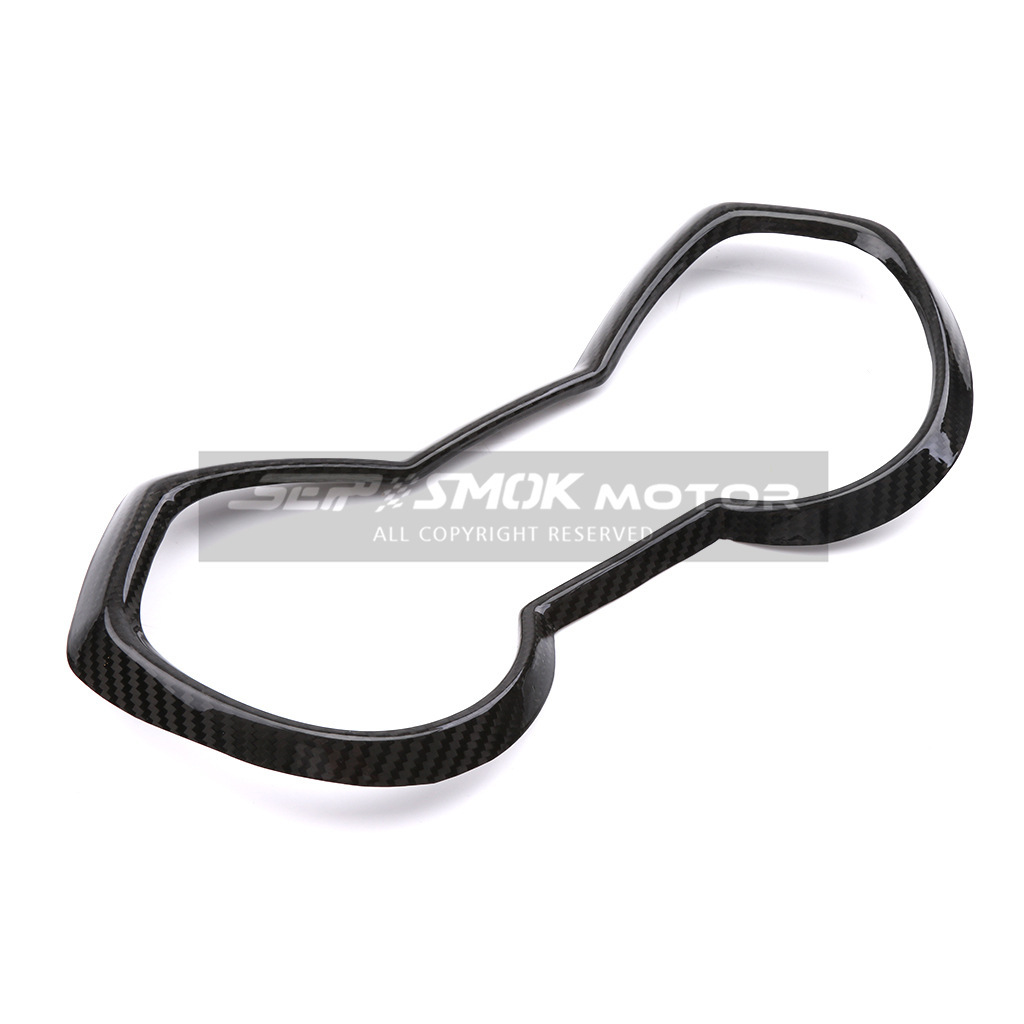 Pegatina decorativa brillante de fibra de carbono para el panel de instrumentos de la motocicleta YAMAHA XMAX300