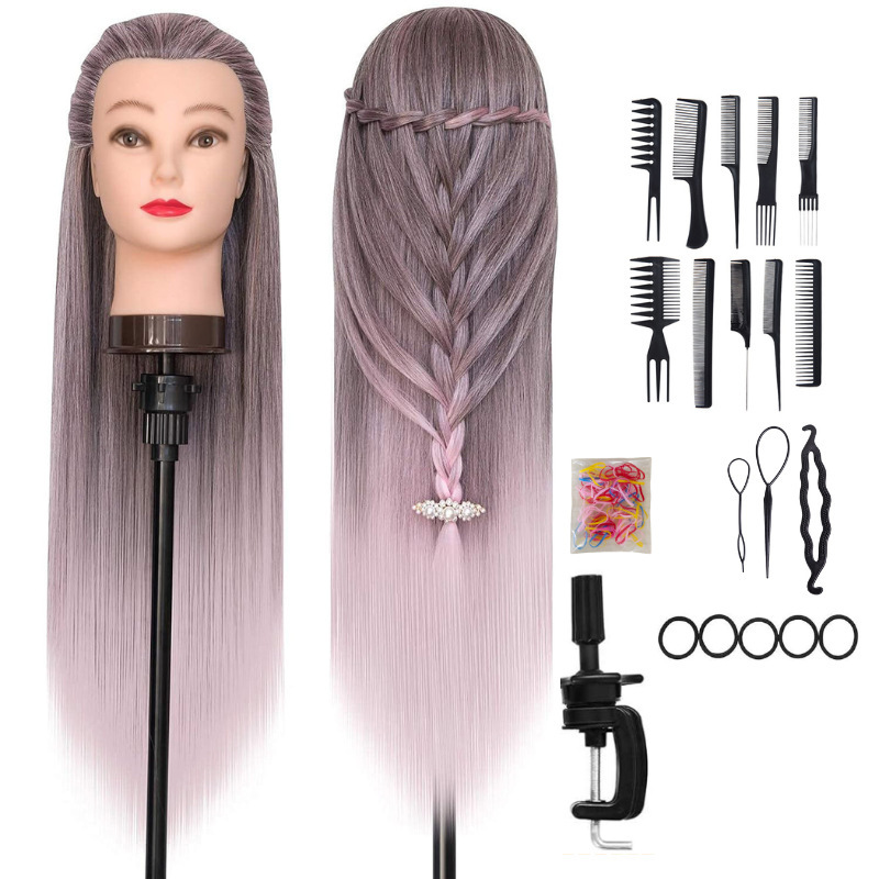 トレーニングヘッド高温ワイヤーウィッグマネキンヘッド練習理髪ヘアカット指導ヘッド指導ヘッドモデル|undefined