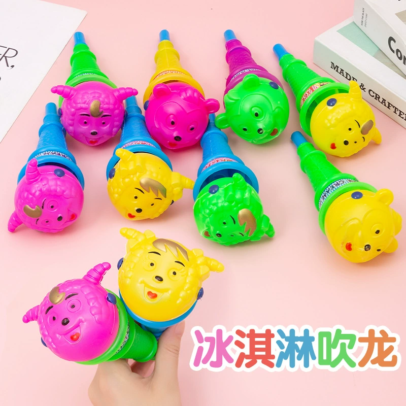 Свисток дракона, мороженое, мальчик, девочка, день рождения, празднование, труба, детский мультяшный свисток, детский подарок.