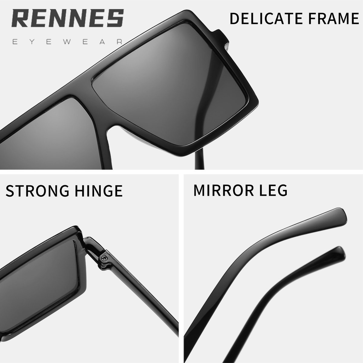 2021 nuevos niños cuadrados de Marco grande gafas de sol de moda niños y niñas gafas de sol de moda gafas transfronterizas 2326