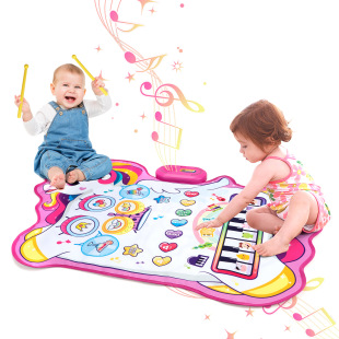 New Cross-border Children's Music Blanket Early Childhood Education Jazz Drum Dancing Blanket Baby Crawling Interactive Game Mat Toy