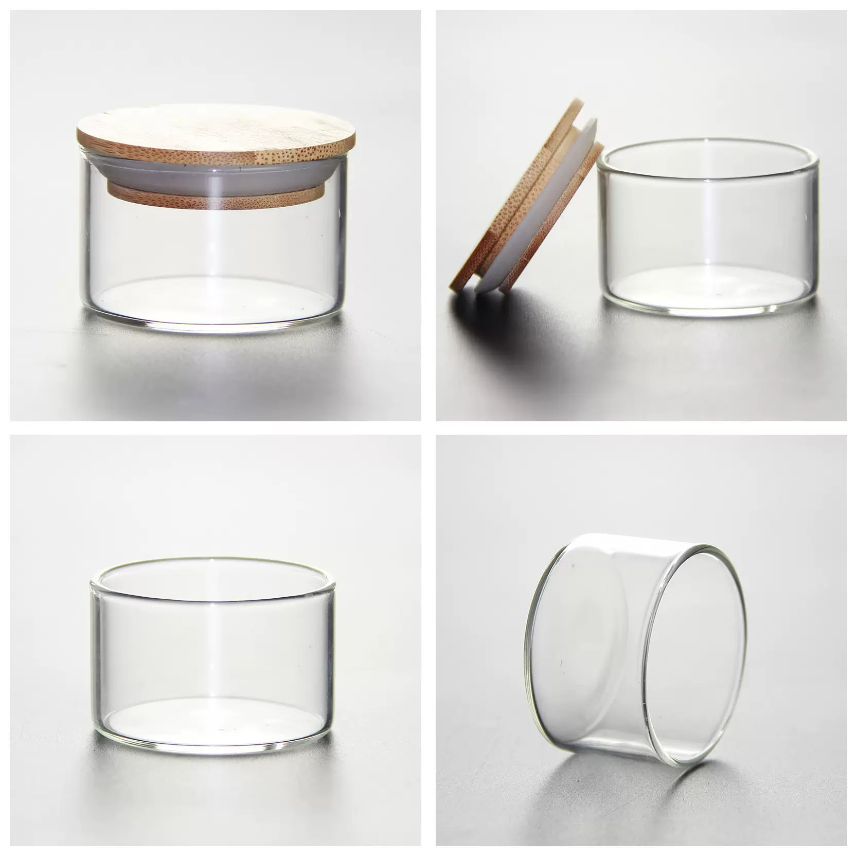 厂家透明花茶密封罐玻璃储物小茶叶罐高硼硅小玻璃罐子糖果收纳罐