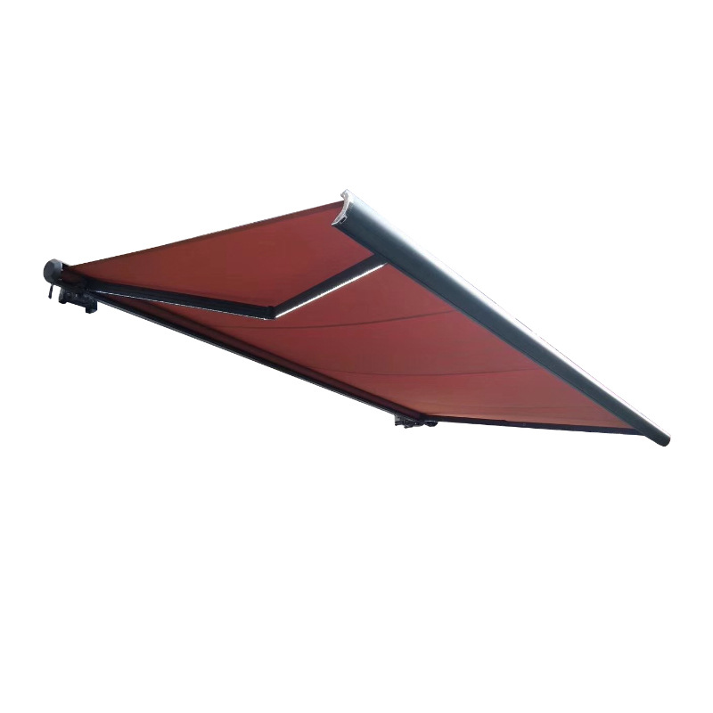 Eléctrico toldo retráctil caja completa plegable automático sombrilla Canopy patio balcón Villa al aire libre fuente de la fábrica