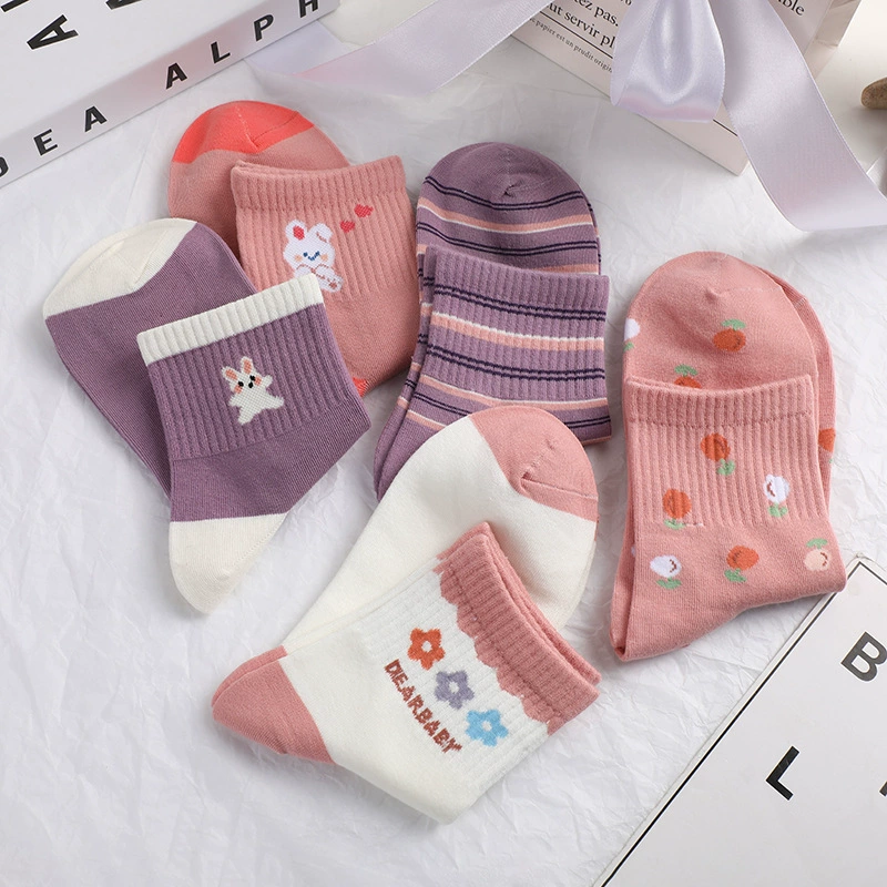 Мило-розовые японские knee socks (колготки) для школьников начальной ступени, для отдыха, длиной мид