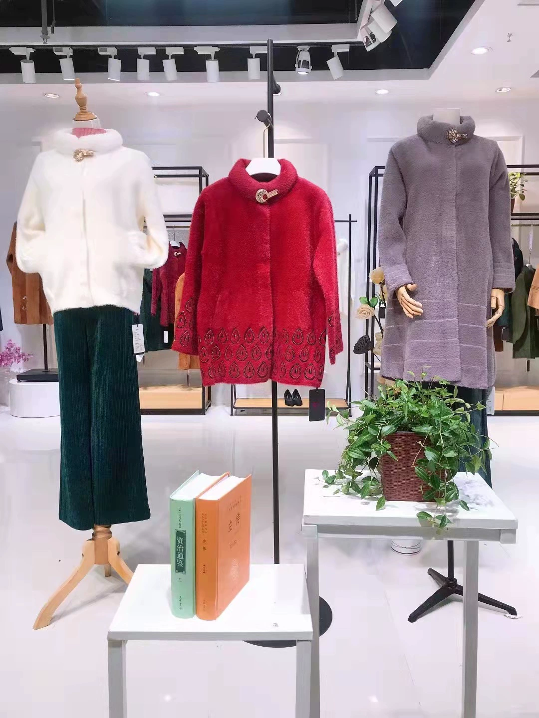 Норковая шерстяная куртка осень-зима 23 новый средний и пожилой благородный темперамент кардиган со скидкой из первых рук