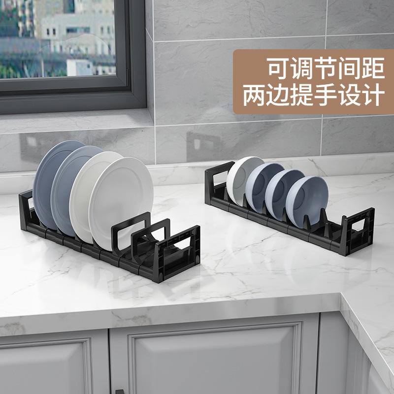 Cocina plato almacenamiento rack cajón incorporado partición placa vajilla gabinete tazón vajilla almacenamiento rack