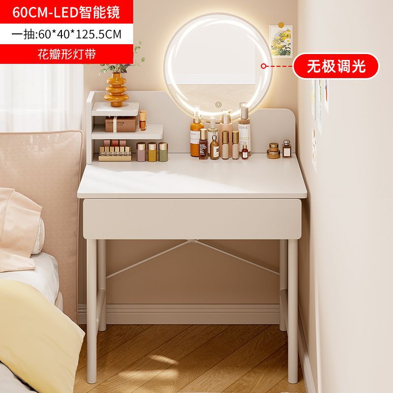 Mesa de maquillaje simple moderna al lado de la cama simple mesa de tocador dormitorio pequeño tipo de casa mesa de maquillaje mesa de estilo de red inins image 12