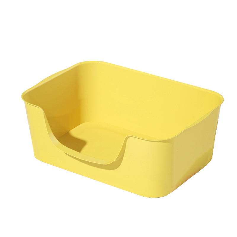 Inodoro para gatos anti-salpicaduras adición de gran tamaño abierto fabricantes de productos para mascotas venta directa al por mayor