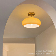 中古入户玄关过道吸顶灯复古阳台门厅卧室衣帽间餐厅走廊吊灯北欧